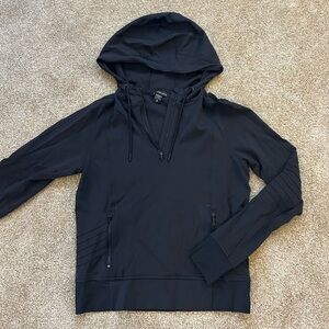 Athleta Black Long Sleeve Quarter Zip Workout Jacket